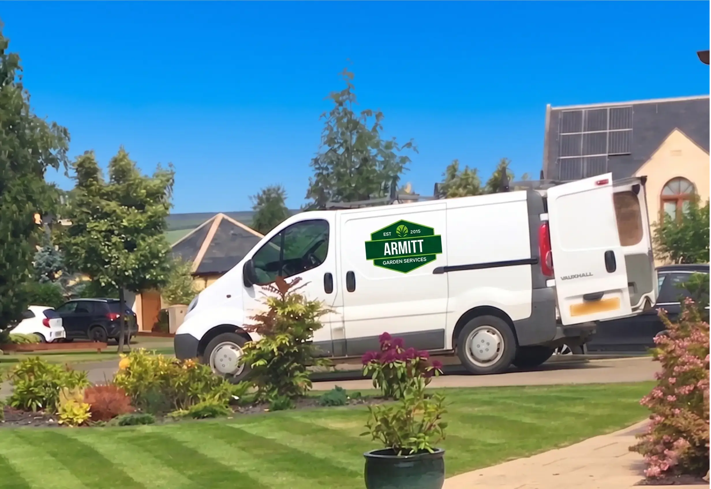 Gary Armitt working in a garden
